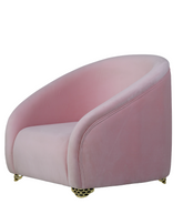 Latte Velvet Armchair